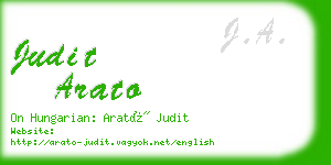 judit arato business card